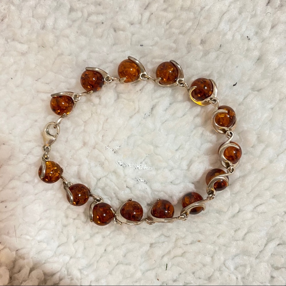 2 amber bracelets bundle